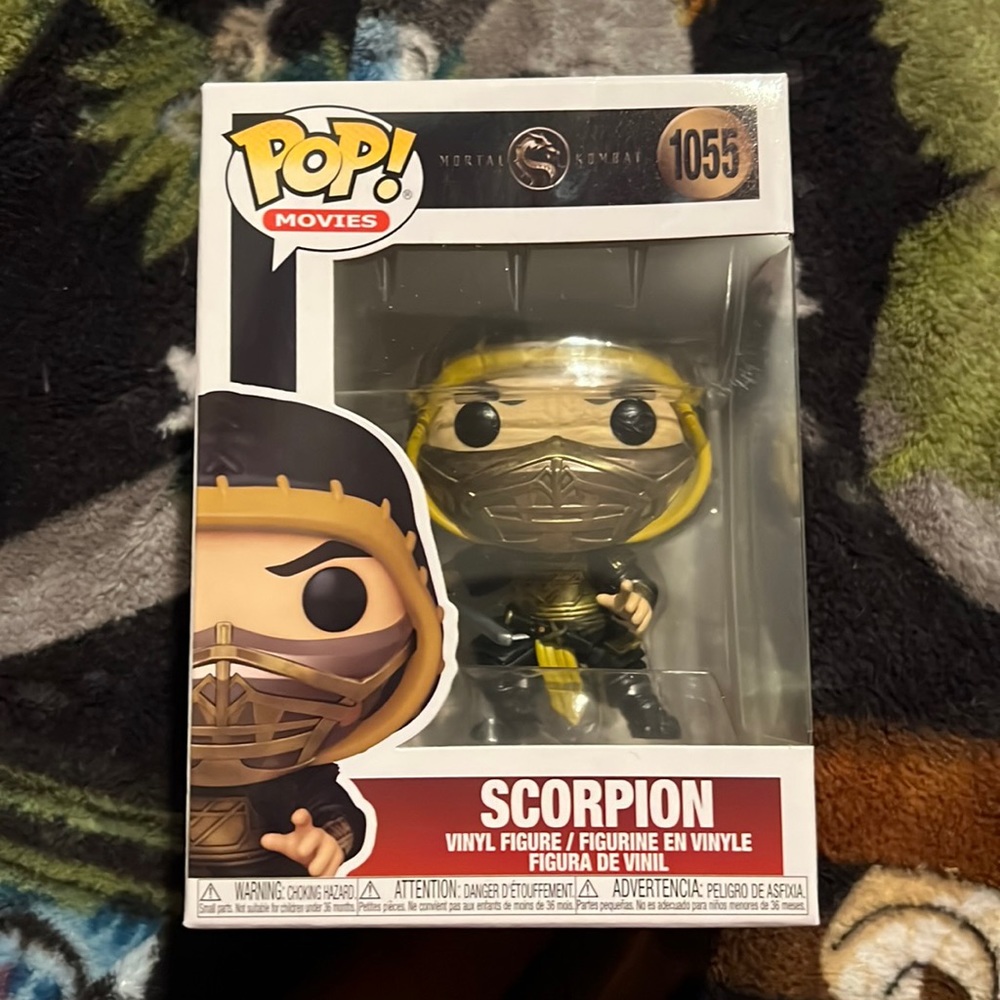 Funko Pop Movies Scorpion Figure Mortal Combat New in Box.
